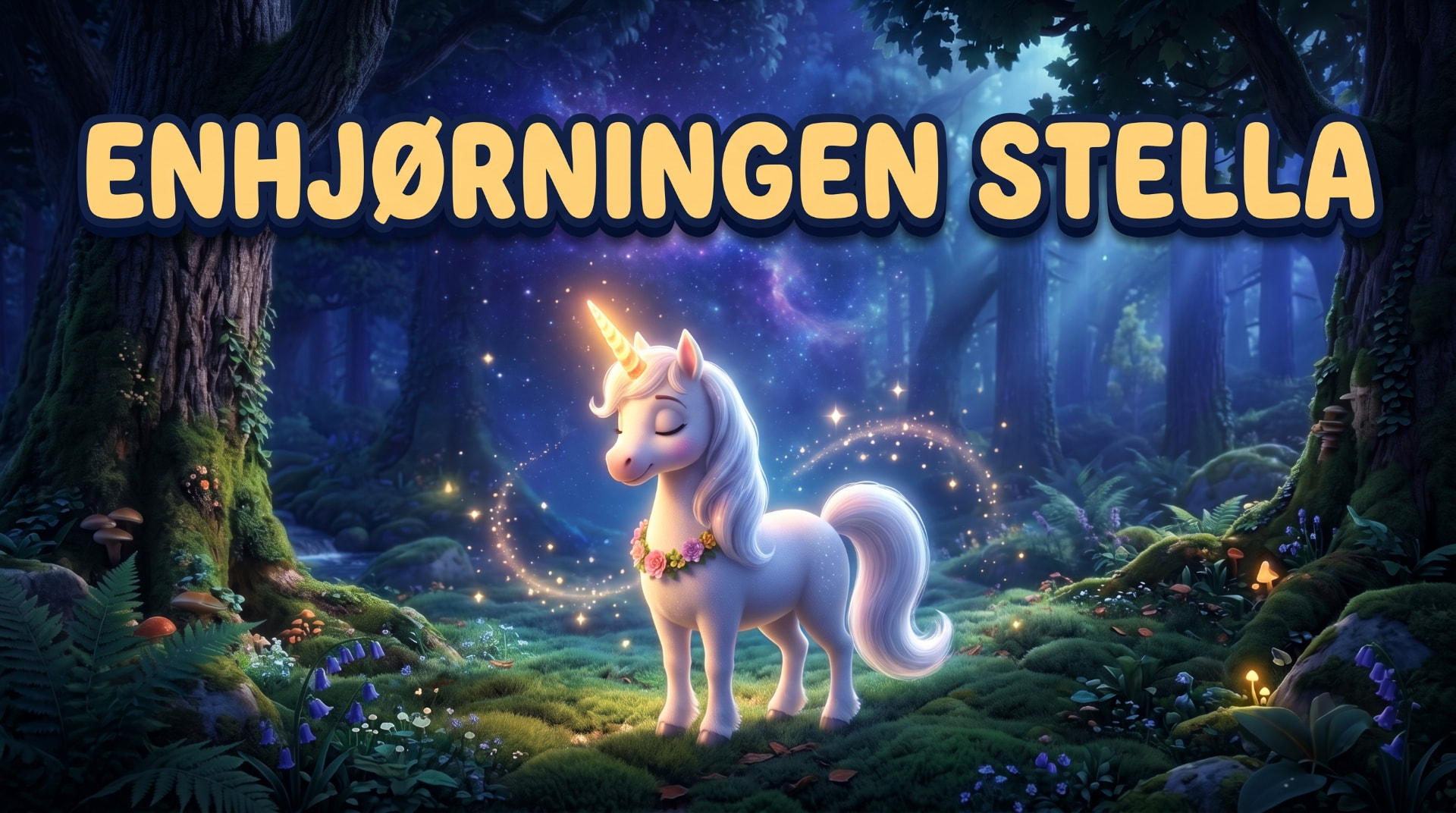Enhjørningen Stella med det lysende horn